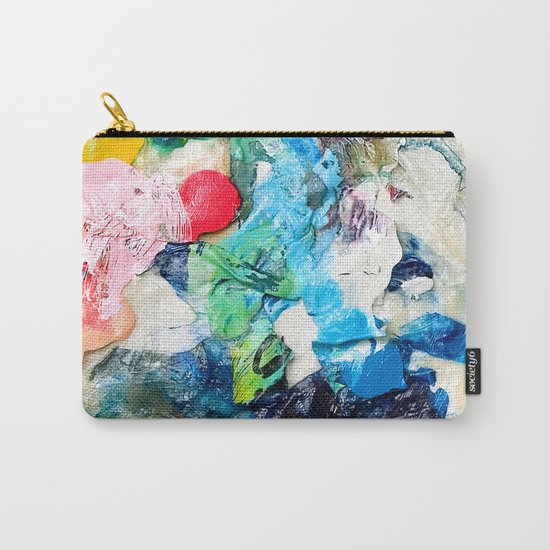 Rainbow Earth Paint Moon Love Carry-All Pouch