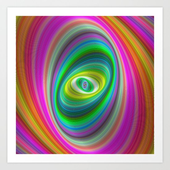 Elliptical magic Art Print