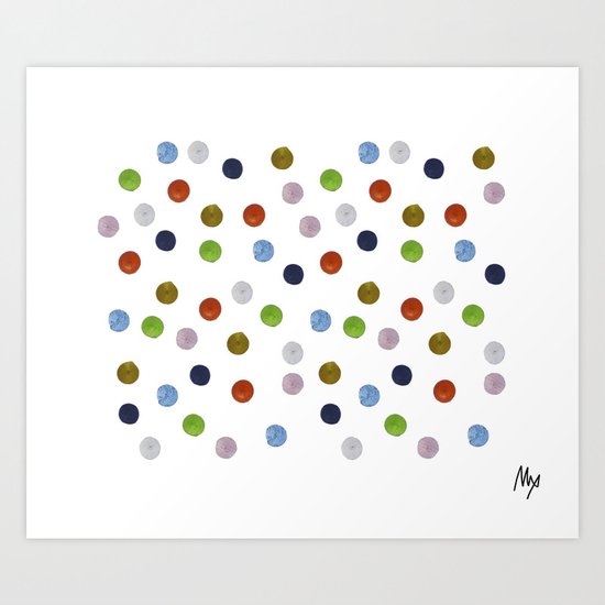 Pinpoint Dots Art Print