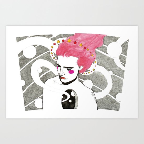 Within the stars Art Print