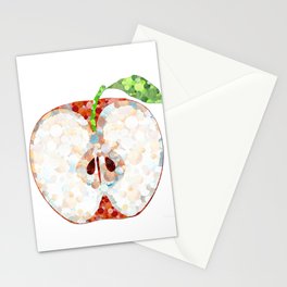 Juicy Red Delicious Apple Fruit by Sharon Cummings Stationery Card