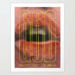 666/GOD Art Print