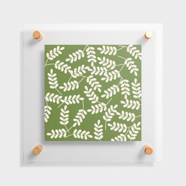 Holiday Leafy Pattern Floating Acrylic Print