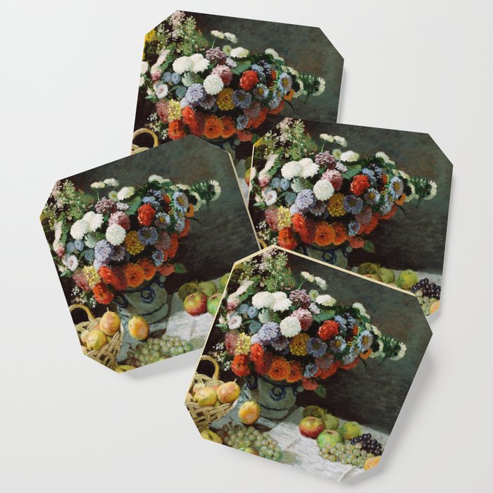 Claude Monet - Still Life with Flowers and Fruit Coaster