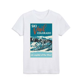 Ski Vail Colorado, vintage poster Kids T Shirt