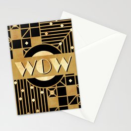 WOW Art deco fun Stationery Cards
