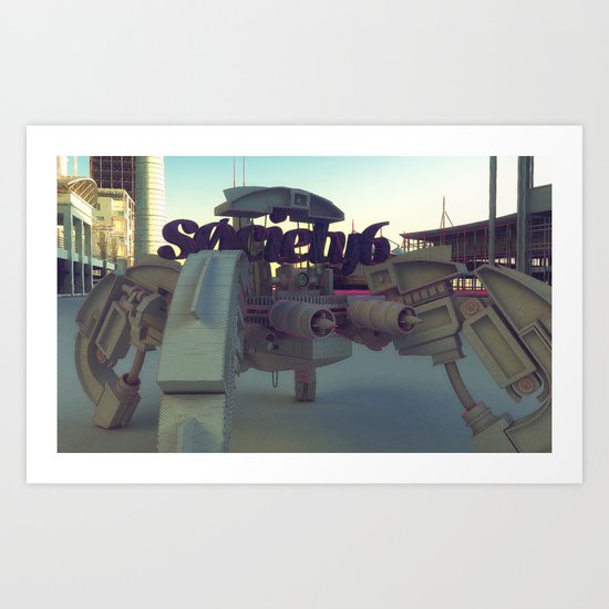 Society6 SAFE TRANSPORT Art Print