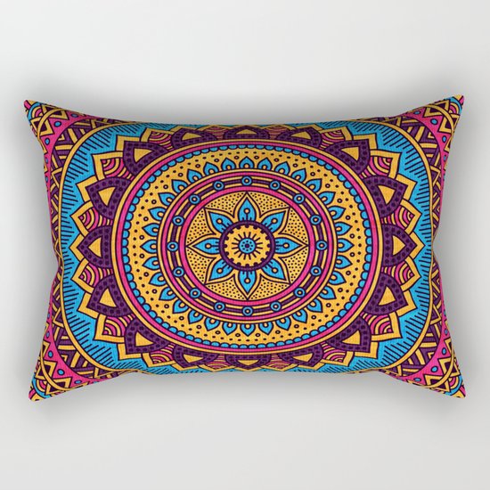Hippie Mandala 19 Rectangular Pillow
