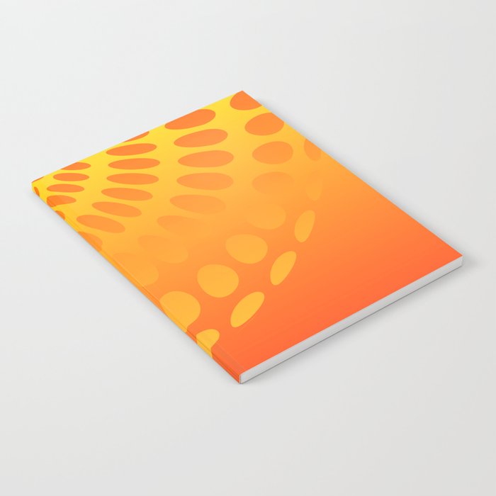 Orange abstract space background Notebook