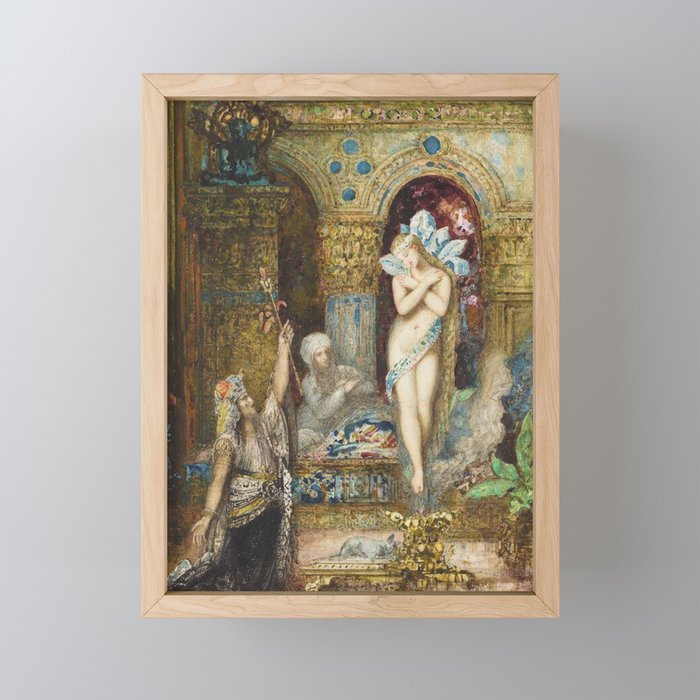 The fables - a summoning - Gustave Moreau Framed Mini Art Print