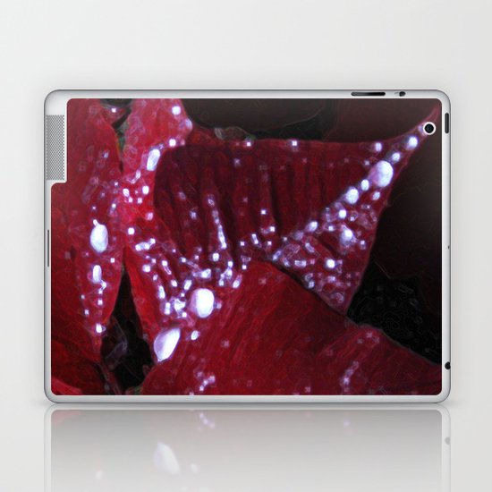 Diamonds on red velvet Laptop & iPad Skin