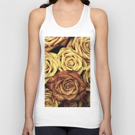 Vintage Roses Unisex Tank Top