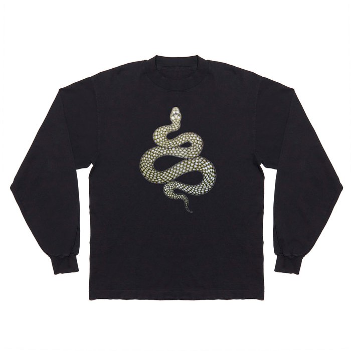 Snake's Charm in Black Long Sleeve T Shirt