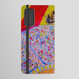 The Circus Bee Watercolor Android Wallet Case