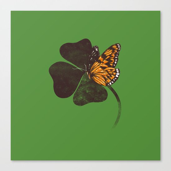 By Chance - Green Canvas Print