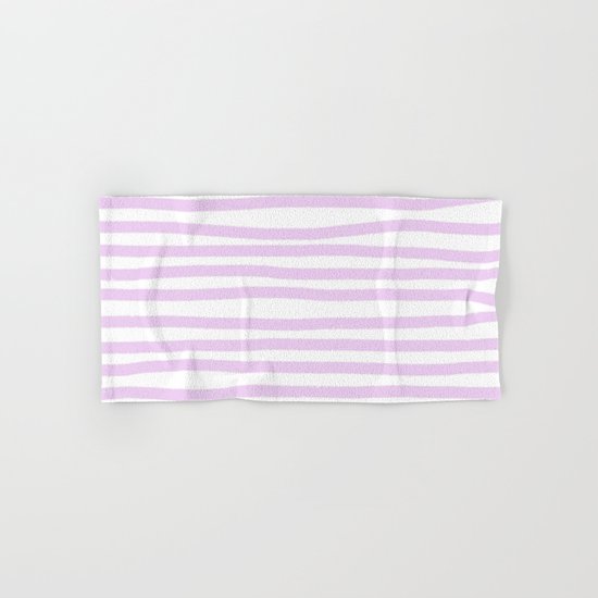 Lilac Stripes Horizontal Hand & Bath Towel