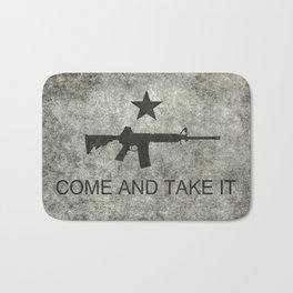 Come and Take it Flag with AR-15 Bath Mat