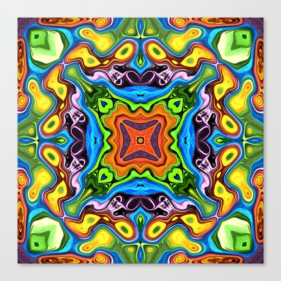 Colorful Mandala Pattern Canvas Print