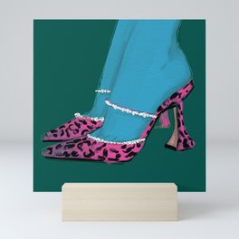 Leopard Heels Mini Art Print
