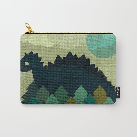 BLUE DINO Carry-All Pouch