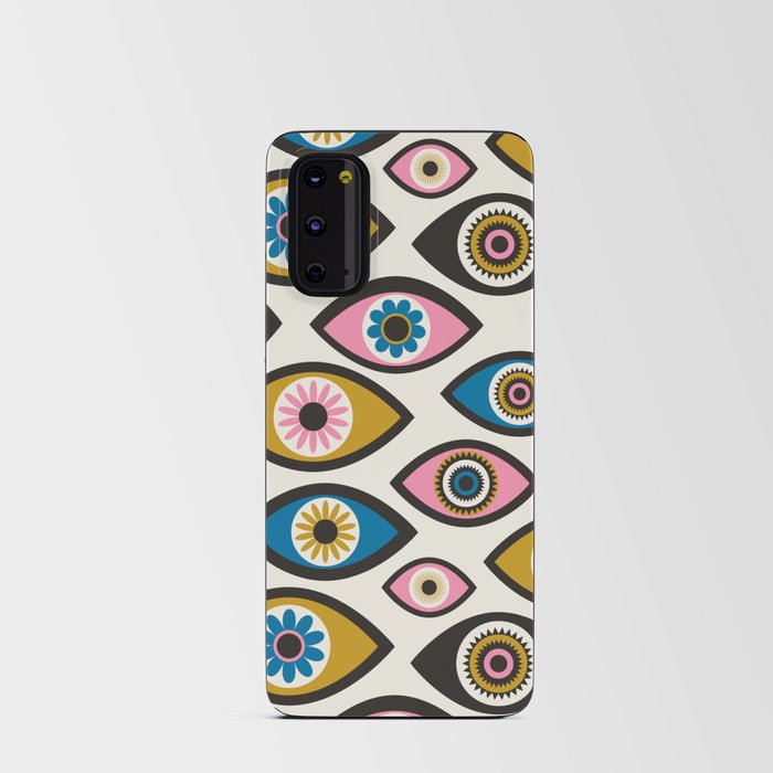 Evil Eye - Pink, Blue & Gold Android Card Case