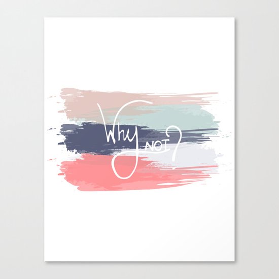 Why Not? Canvas Print