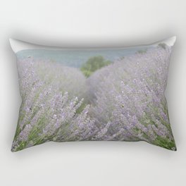 Luscious Lavender Fields Landscape Photography Rectangular Pillow