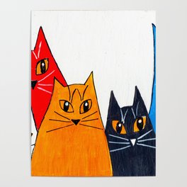 Five Cats Poster