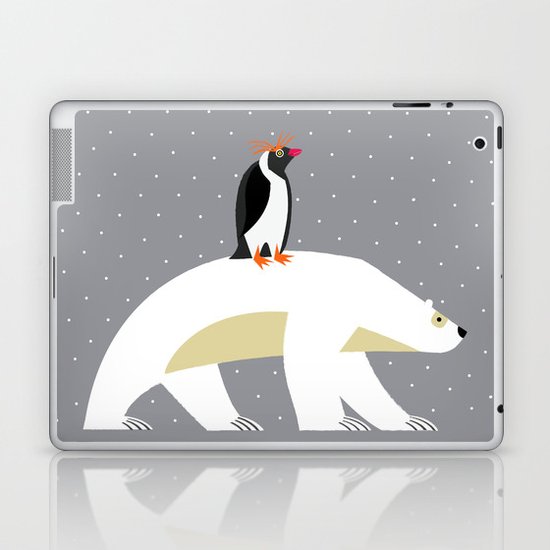 The Polar Bear and The Penguin Laptop & iPad Skin