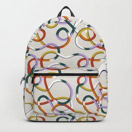 A long yarn Backpack | Yarn, Abstract, Wool, Ribbon, Knitting, Pattern, Digital, Continuousline, Drawing 