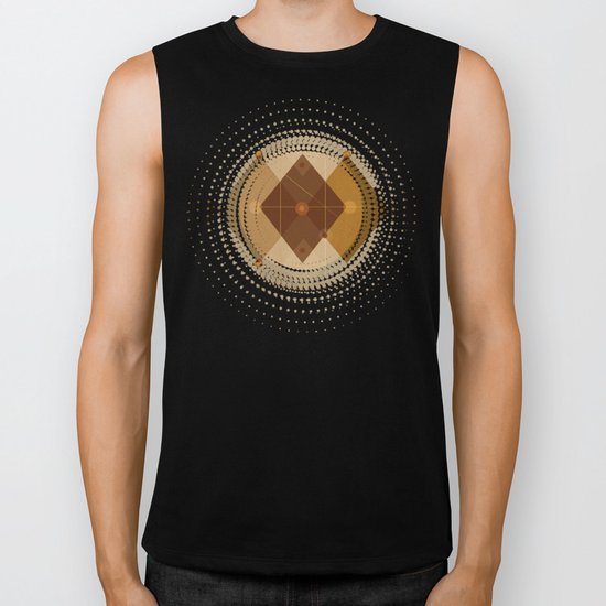 Geometric/Abstract 9 Biker Tank