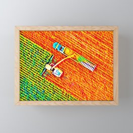 Farming the sun Framed Mini Art Print