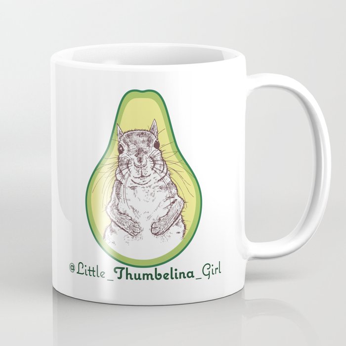 Little Thumbelina Girl: avocado Coffee Mug