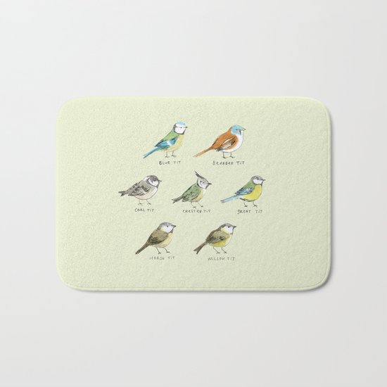 The Tit Family Bath Mat