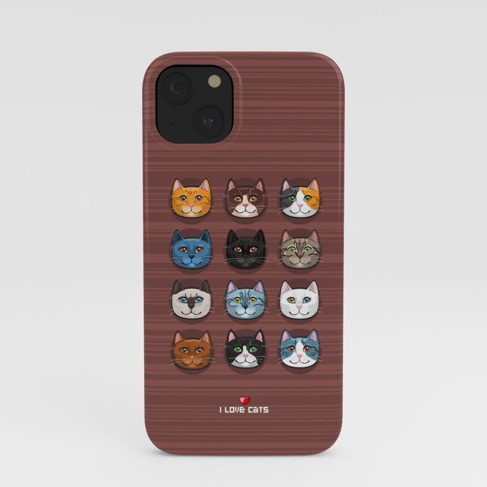 I love cats iPhone Case