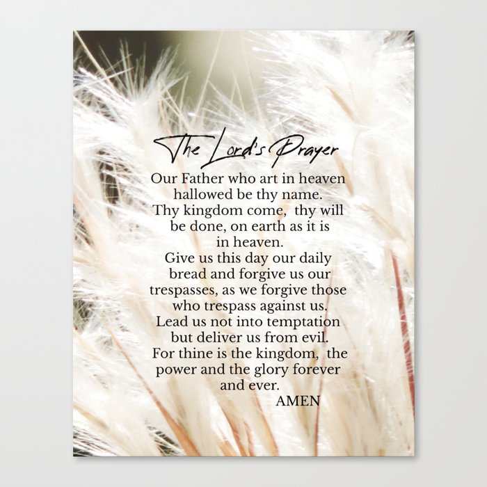 Lord's prayer Canvas Print