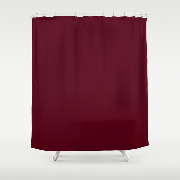 Dark Burgundy - Pure And Simple Shower Curtain