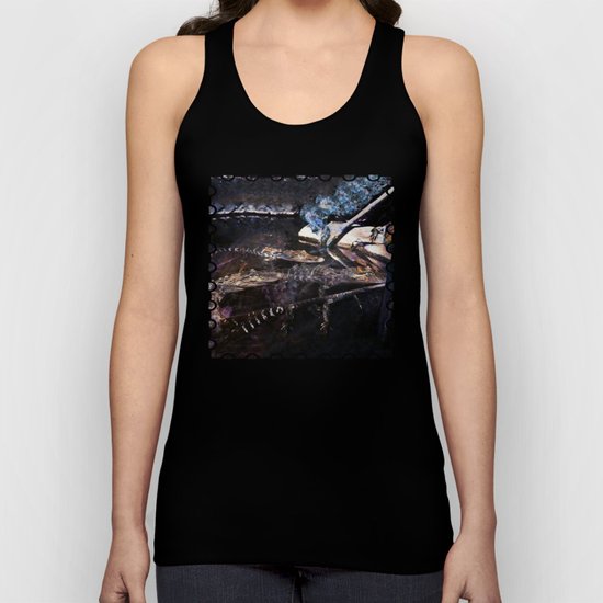 Falling Alligator Tank Of The Funky Newcomer Unisex Tank Top