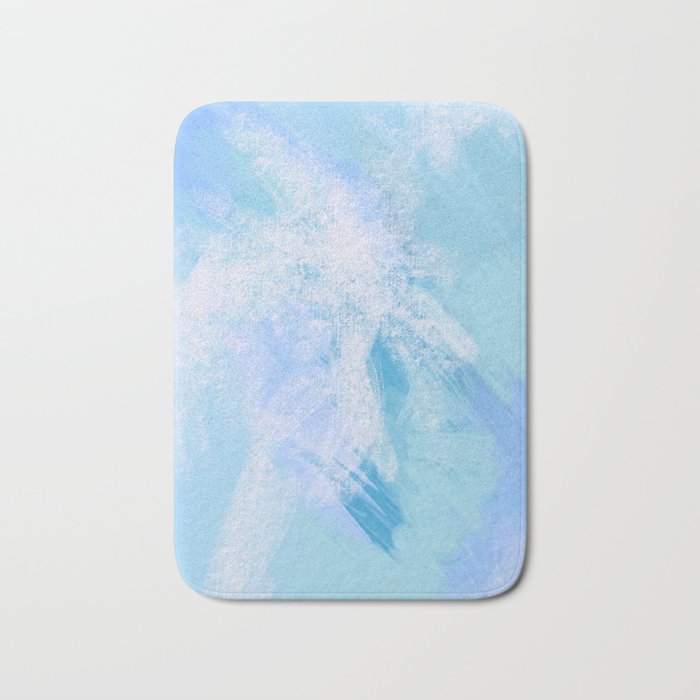 Endless Blue Abstract  Bath Mat