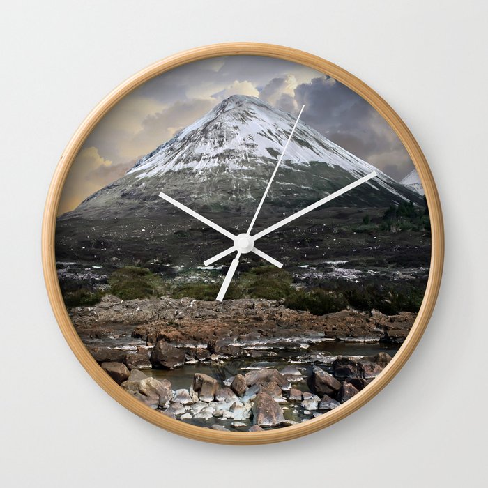 Mountains of Scotland - Isle of Skye Wall Clock
