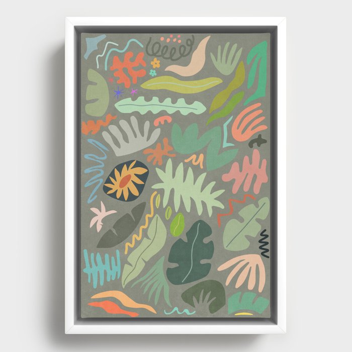 Botanical Color II Framed Canvas