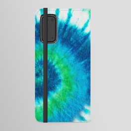 Green into Blue Tie Dye Android Wallet Case