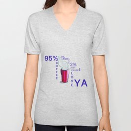 2% tshirt coffee V Neck T Shirt
