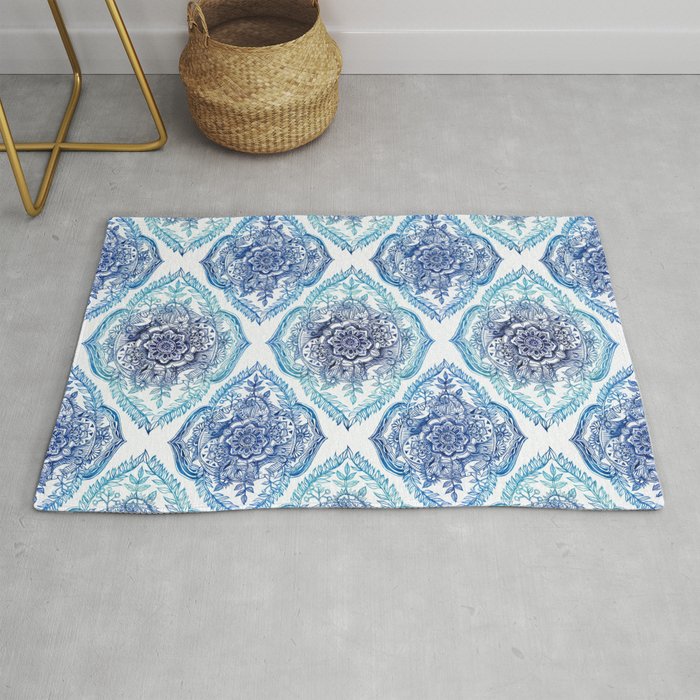 Indian Ink - in Blues Rug