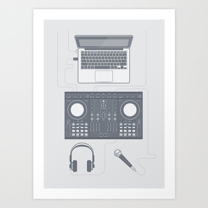 Modern DJ Art Print