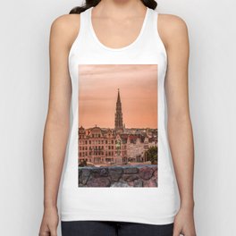 Brussels Square Belgium Unisex Tank Top