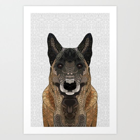 Malinois - Belgian Shepherd Art Print
