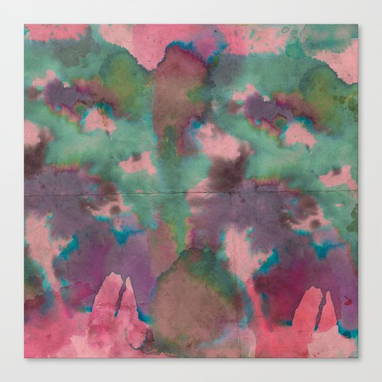 Pink Tie-dye Canvas Print