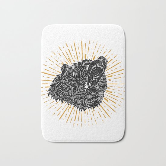Bear Attack Bath Mat