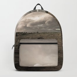 That Ol' Wind - Storm Clouds Advance Over Country Landscape on a Stormy Day in Oklahoma Backpack